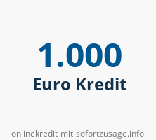 1.000 Euro Kredit